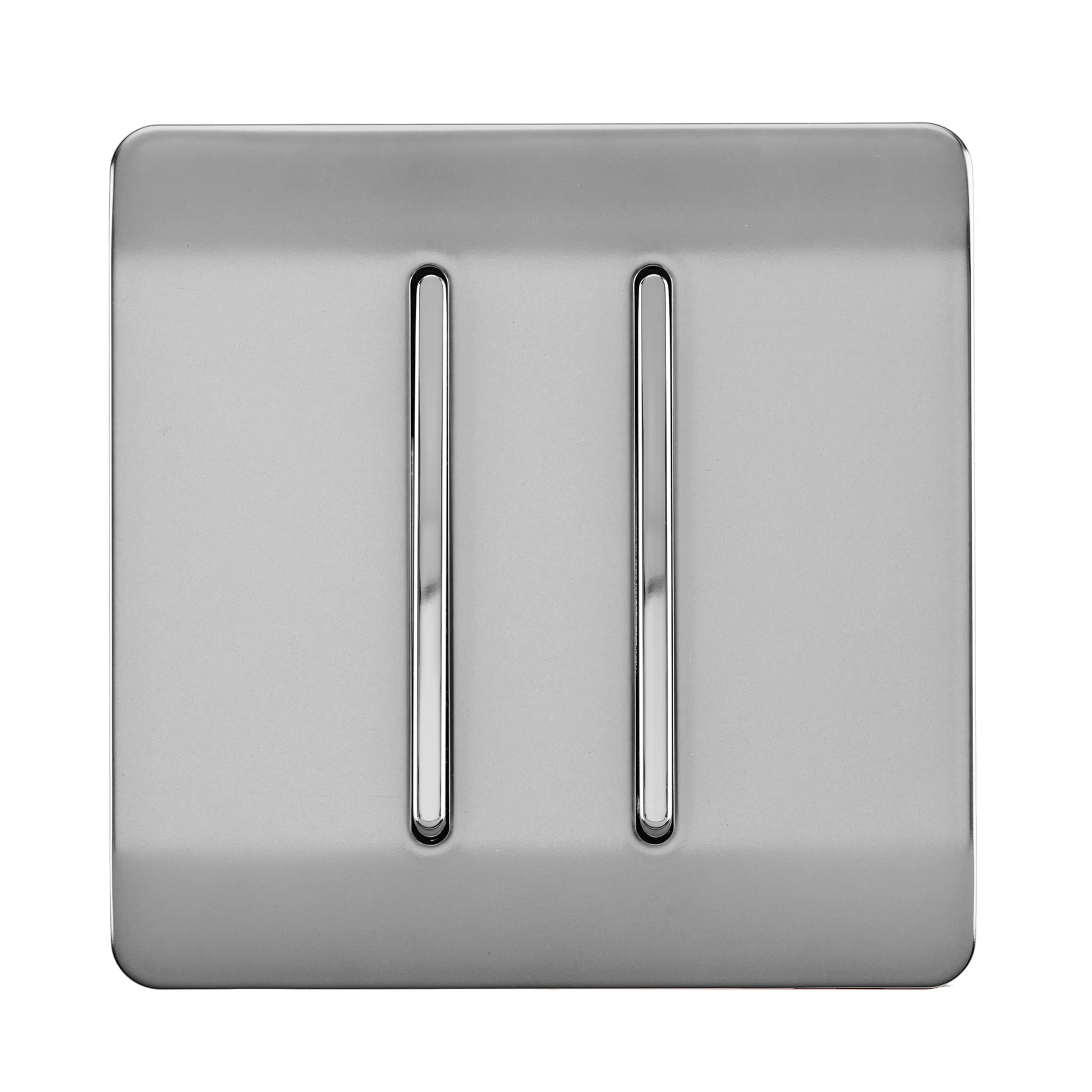 ART-SS29BS  2 Gang (1x2 Way 1x3 Way Intermediate) Brushed Steel